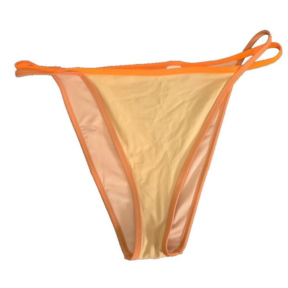 Aerie Other - Aerie Brown Orange Trim Size Large Cheeky Swim Bathing Suit Bottom NEW
